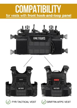 OneTigris Vulture Chest Rig, MOLLE Chest Rigs Tactical for Outdoor