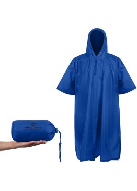 Arcturus - Poncho ligero de nailon Ripstop con capucha ajustable