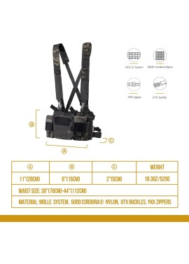 OneTigris Vulture Chest Rig, MOLLE Chest Rigs Tactical for Outdoor