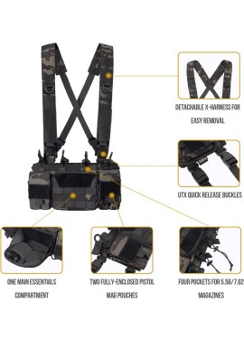 OneTigris Vulture Chest Rig, MOLLE Chest Rigs Tactical for Outdoor