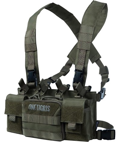 OneTigris Vulture Chest Rig, MOLLE Chest Rigs Tactical for Outdoor