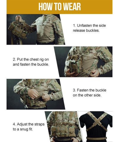 OneTigris Vulture Chest Rig, MOLLE Chest Rigs Tactical for Outdoor