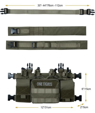 OneTigris Vulture Chest Rig, MOLLE Chest Rigs Tactical for Outdoor