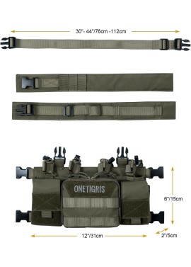 OneTigris Vulture Chest Rig, MOLLE Chest Rigs Tactical for Outdoor