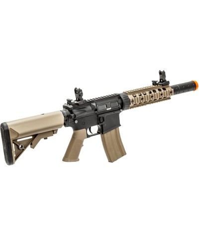 Lancer Tactical - Rifle de airsoft SD M4 GEN 2 Rifle eléctrico de polímero - AEG completo/semi-automático de Airsoft con 0.20g