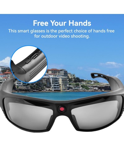 RunCam G4F - Gafas de sol de video para cámara, 1080P, manos libres, filmación, gafas inteligentes para deportes al aire libre,