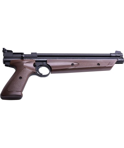 Crosman P1377BR American Classic - Pistola de aire de pellets de calibre .177, color marrón