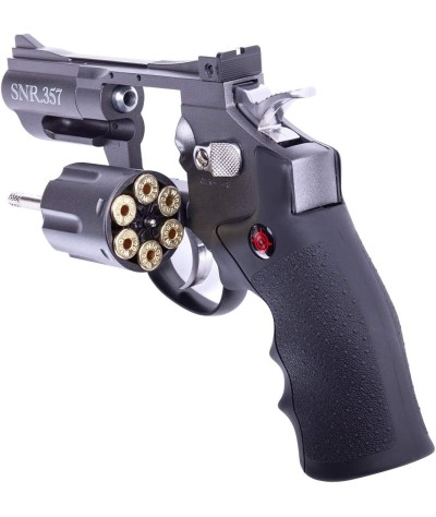 Revólver de aire de metal Crosman SNR357 CO2 con munición dual