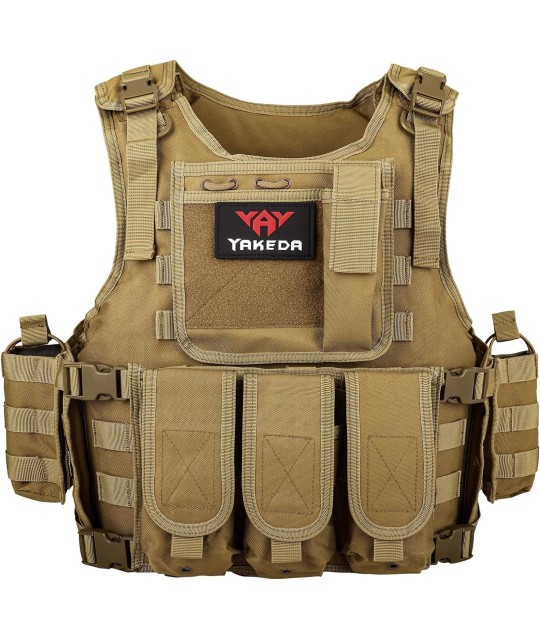 vAv YAKEDA Chaleco táctico Airsoft para hombre