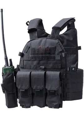 DMAIP Chaleco MOLLE táctico de caza, bolsa de herramientas para entrenamiento militar, chaleco protector modular para intemperie