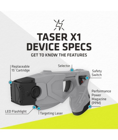 TASER Serie profesional, kit de defensa personal y doméstica de un solo tiro (X1)