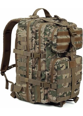 Reebow Gear Mochila táctica militar, grande, bolsa de emergencia con capacidad hasta para 3 días, Molle, bronceado