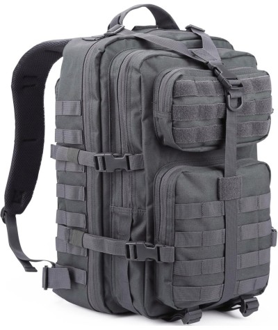 Reebow Gear Mochila táctica militar, grande, bolsa de emergencia con capacidad hasta para 3 días, Molle, bronceado