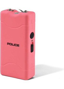 Police 800 - mini picana eléctrica recargable con linterna LED, color rosa