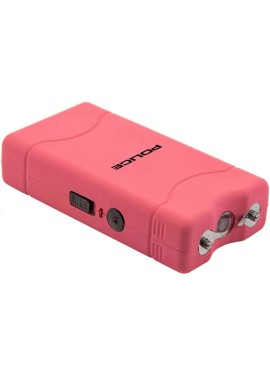 Police 800 - mini picana eléctrica recargable con linterna LED, color rosa