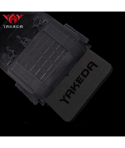 vAv YAKEDA Tactical Airsoft Paintball EVA Chaleco Forro Interior Espuma 10 in x 12 in Black 2 PCS Pad Plate