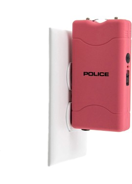 Police 800 - mini picana eléctrica recargable con linterna LED, color rosa