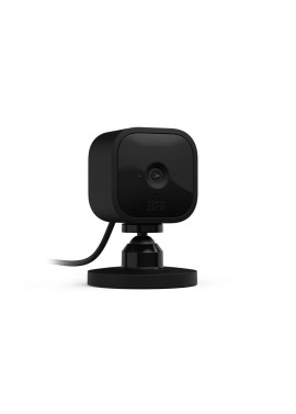 Blink Mini - Cámara de seguridad inteligente compacta, conectable, para interiores, con video de alta definición 1080 y