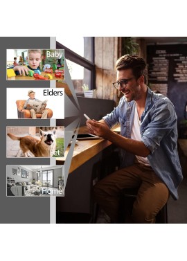 Cámara inalámbrica con WiFi oculta, cámara espía portátil, pequeña cámara de niñera con visión nocturna y detección de