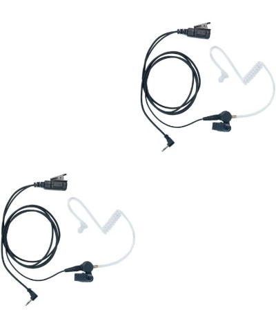 Auricular de 2 pines de tubo acústico encubierto para walkie talkie –  Auricular de radio bidireccional con micrófono PTT – Compatible con marcas  de