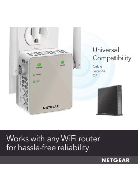 Extensor de rango NETGEAR N300 de WiFi, Essentials Edition (EX2700)