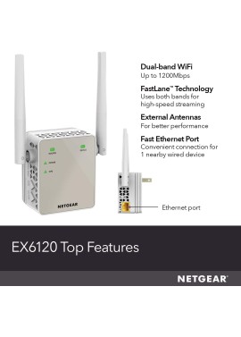 Extensor de rango NETGEAR N300 de WiFi, Essentials Edition (EX2700)