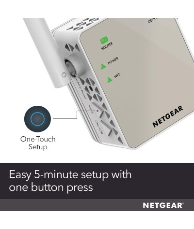 Extensor de rango NETGEAR N300 de WiFi, Essentials Edition (EX2700)