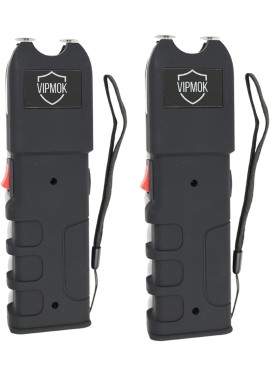 VIPMOK 928 Tipo Stun Gun Linterna de autodefensa linterna eléctrica Shocker (2 unidades)