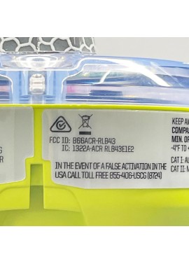 acr GLOBALFIX V6 GPS EPIRB con servicio de enlace de retorno, tecnología de comunicación de campo cercano y aplicación móvil -