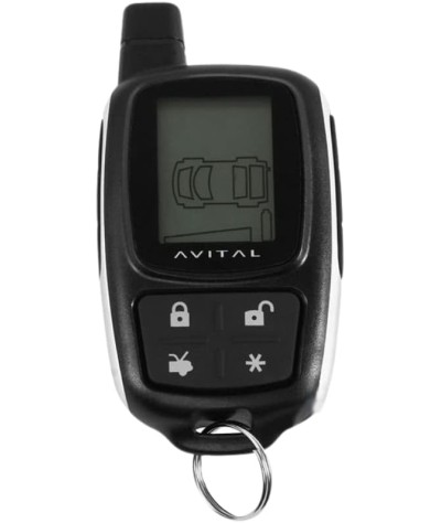 Avital Sistema de seguridad 5305L con control remoto de pantalla LCD de 2 vías