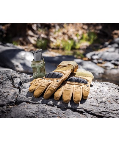 Glove Station - Guantes tácticos de combate para nudillos para hombres, deportes al aire libre, entrenamiento, motociclismo