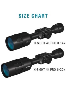 ATN X-Sight-4k Pro Smart Day/Night Scope con video Full HD rec, zoom suave, Bluetooth y Wi-Fi (transmisión, galería y controles)