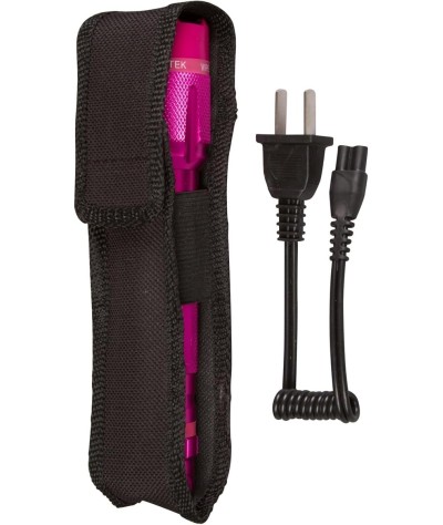 VIPERTEK VTS-T03 Aluminum Stun Gun with LED Flashlight, Pink