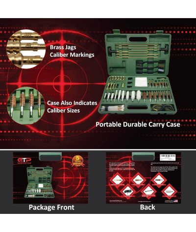 GuardTech Plus Kit de limpieza universal mejorado para pistolas, 0.354 in, pistola, rifle, escopeta, pistola, pistola de aire,