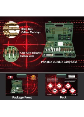 GuardTech Plus Kit de limpieza universal mejorado para pistolas, 0.354 in, pistola, rifle, escopeta, pistola, pistola de aire,