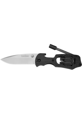 Kershaw Select Fire Cuchillo de bolsillo multifunción, juego de 4 puntas y destornillador, hoja de acero 8Cr13MoV de 3.4