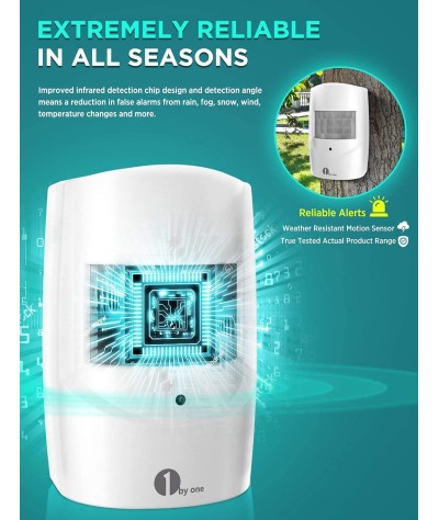 Driveway Alarm - Alarma de movimiento 1byone rango de funcionamiento de 1000 pies