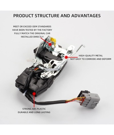 Dasbecan Actuador de bloqueo de puerta delantera izquierda del lado del conductor compatible con Toyota Tacoma 2.4L 2.7L 3.4L