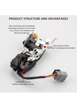 Dasbecan Actuador de bloqueo de puerta delantera izquierda del lado del conductor compatible con Toyota Tacoma 2.4L 2.7L 3.4L