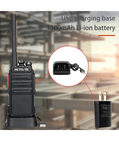 Retevis H-777S Walkie Talkies para adultos, radio de 2 vías de largo alcance, Walkie Talkies con auricular y juego de micrófono,