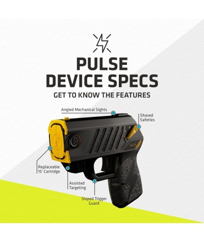 TASER Pulse Self-Defense Kit - Includes 2 Cartridges, 1 Soft Carry Sleeve, and 1 Conductive Practice Target - Protect Yourself