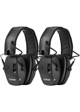 ZOHAN EM054 Electronic Ear Protection for Shooting Range with Sound Amplification Noise Reduction, Ear Muffs for Gun Range