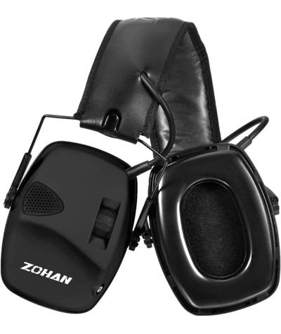 ZOHAN EM054 Electronic Ear Protection for Shooting Range with Sound Amplification Noise Reduction, Ear Muffs for Gun Range