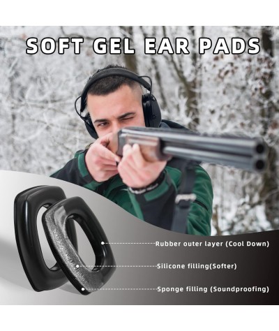 ZOHAN EM054 Electronic Ear Protection for Shooting Range with Sound Amplification Noise Reduction, Ear Muffs for Gun Range