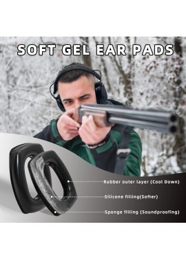 ZOHAN EM054 Electronic Ear Protection for Shooting Range with Sound Amplification Noise Reduction, Ear Muffs for Gun Range